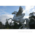 Stainless Steel Horse Sculpture With Wings